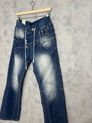Jeans Azules Desgastados baggy talla 40