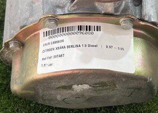 96080 caja de cambios 20ta87 citroen xsara berlina