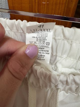 Pantalón corto mujer blanco