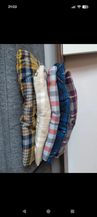 Lote camisas de cuadros hombre