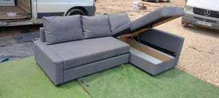 Sofá Cama Canapé Gris 2,30m
