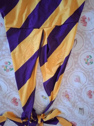 Body rayas morado y amarillo
