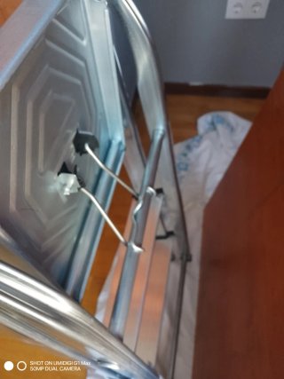 Escalera 3 peldaños plegable