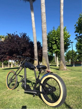 Bici Custom Chopper Negra