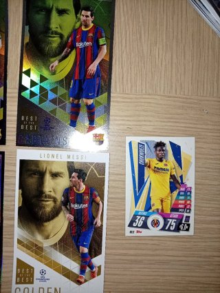 Collezione figurine calcio Messi UCL