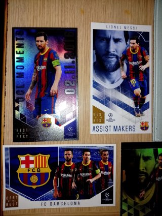 Collezione figurine calcio Messi UCL