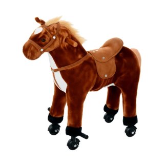 Caballito de peluche con ruedas