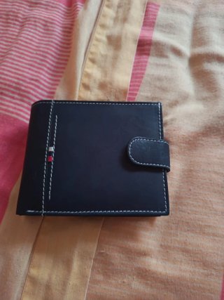 Cartera de hombre negra nueva