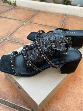 Sandalias Lodi Love Piel Negras