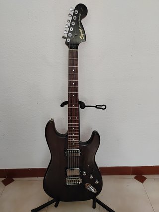Fender Squier Standard Fat Strat Negra HH