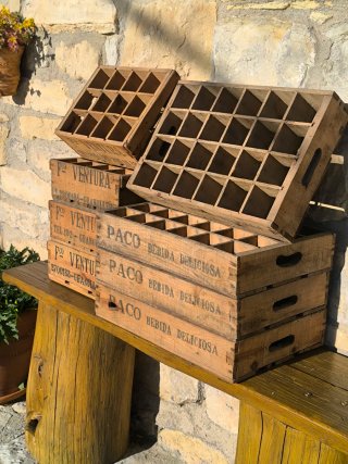 Lote cajas de madera antiguas para Ruth