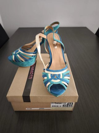 Zapatos de tacón Buonaroti Talla 38. Tacón 12 cm