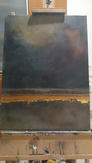 Cuadro Abstracto Pintado a Mano