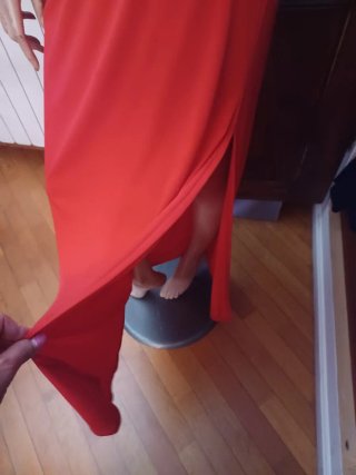 Abito lungo rosso