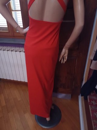 Abito lungo rosso