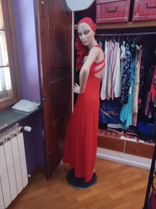 Abito lungo rosso