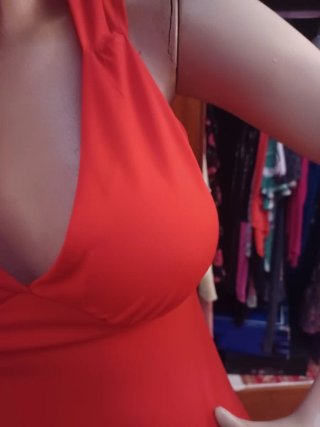 Abito lungo rosso