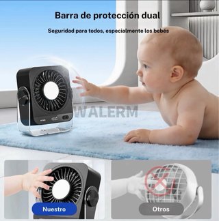 Ventilador Escritorio Portátil 3600 mAh