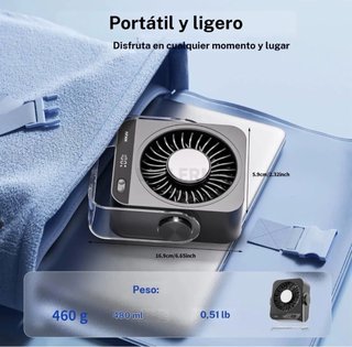 Ventilador Escritorio Portátil 3600 mAh