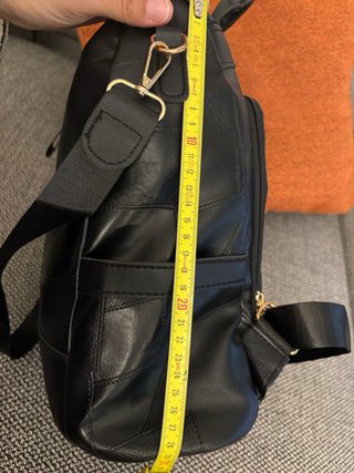 Zaino similpelle antifurto nero
