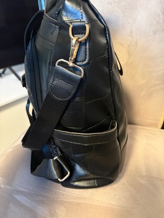 Zaino similpelle antifurto nero