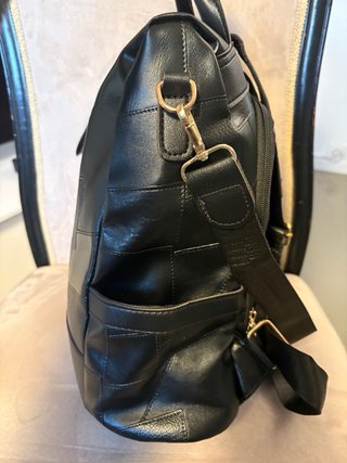 Zaino similpelle antifurto nero