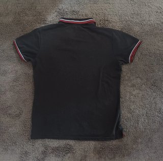 Polo Top Star Negro Logo Bordado XXL