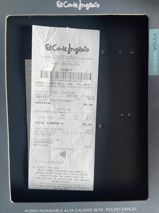Set Cubiertos El Corte Inglés 24 Piezas
