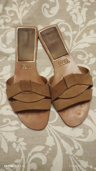 Sandalias Zara Beige/Marrón