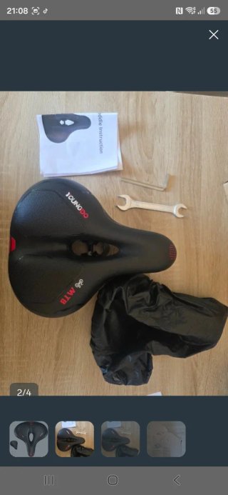 Sillín Bicicleta YOUNGDO MTB Negro