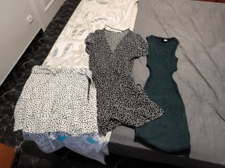 Conjunto Ropa Mujer: Falda y Vestidos