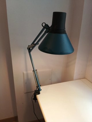 Lámpara flexo articulada azul