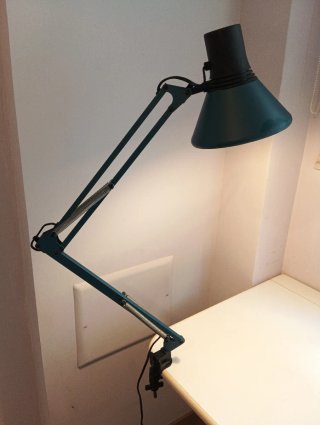 Lámpara flexo articulada azul