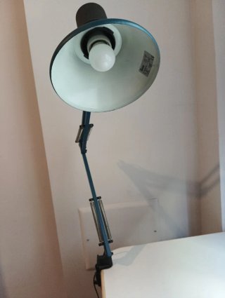 Lámpara flexo articulada azul