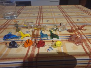 Animales de cristal Murano