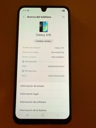 Móvil Samsung Galaxy A16