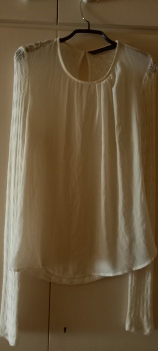 Blusa beige de Zara talla M