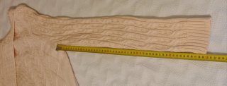 Jersey punto trenzado rosa palo mujer