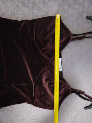 Vestido burdeo de terciopelo