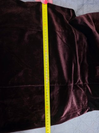 Vestido burdeo de terciopelo