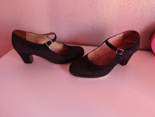 Zapatos Flamenco Profesionales Negros