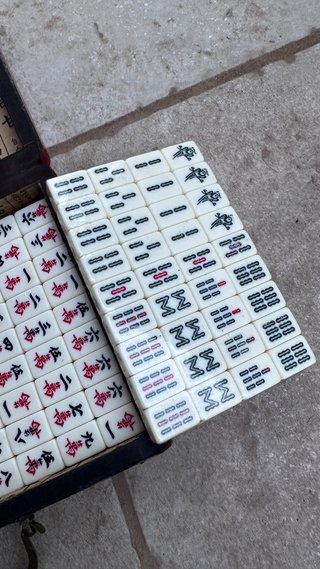 Mahjong Antiguo 144 Piezas Caja