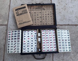 Mahjong Antiguo 144 Piezas Caja