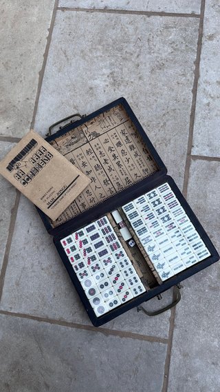 Mahjong Antiguo 144 Piezas Caja