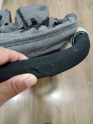 Silla de paseo gemelar Asalvo gris