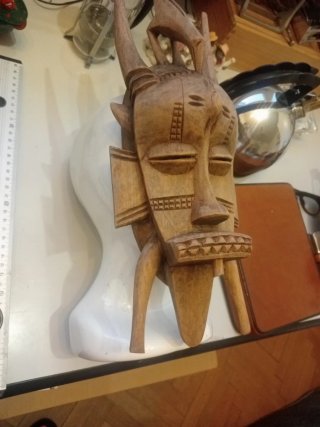 Maschera Senufu Costa d'Avorio artigianale