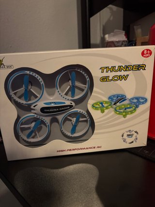 Dron Thunder Glow RC Azul y Blanco