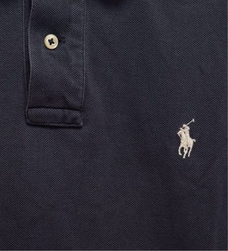 Polo Ralph Lauren Talla M Azul Marino Logo Blanco