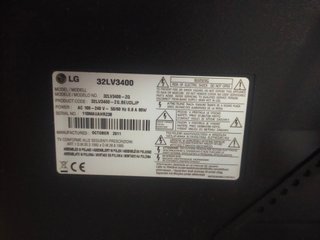 Televisor LG 33 Negro