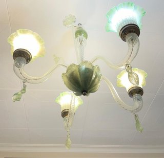 Lámpara de cristal Mallorquín verde